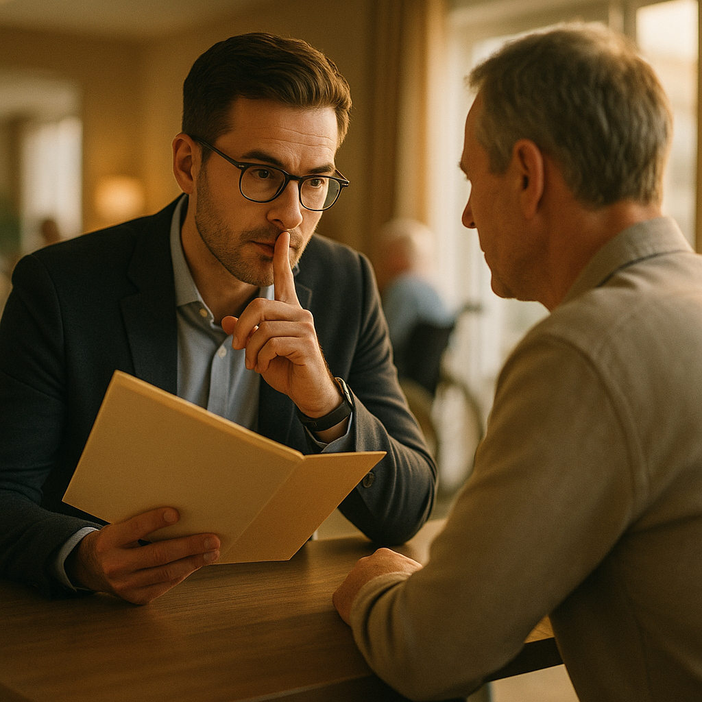 A specialist agent planning a discreet, confidential sale with an owner